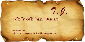 Tárkányi Judit névjegykártya